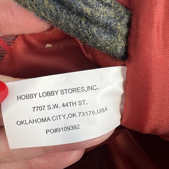 Christmas Stocking Lot Of 2 Santa Claus Snowman Frosty Plaid Large 23” Patchwork - Picture 16 of 16